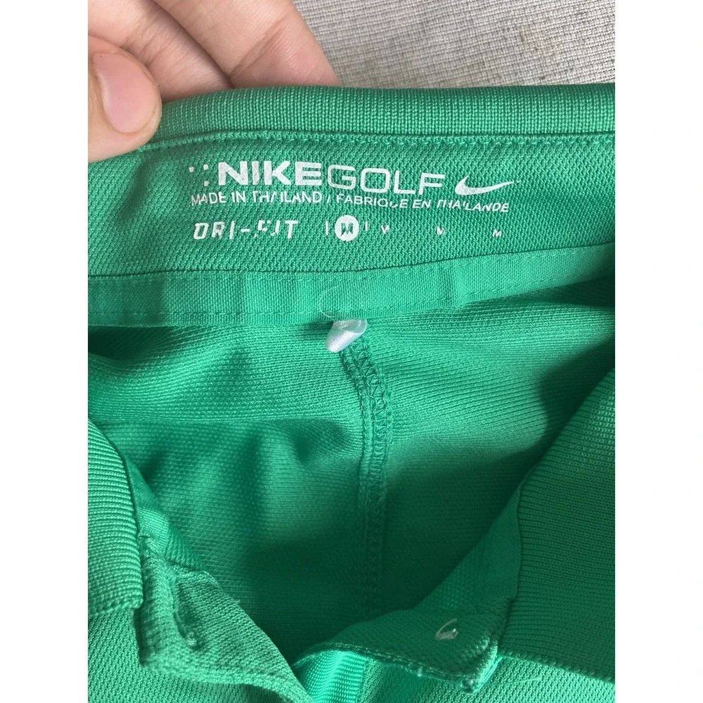 Nike Golf Women's Keswick Hall Green Logo Dri-Fit Polo Shirt Medium